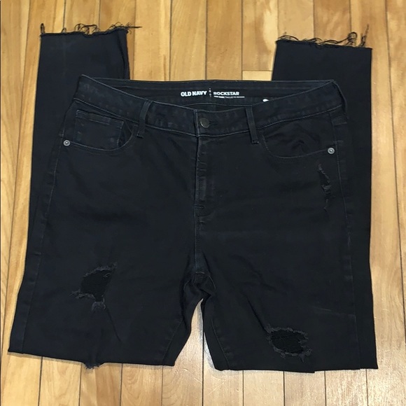 Old Navy Denim - 2/$30 Old Navy Rockstar Black Jeans Size 12
